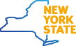an outline of the state of new york
